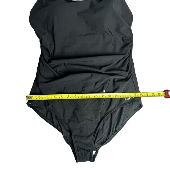 Reebok Women's Scoop-Neck Athletic One-Piece Swimsuit - Black, Size 20, MSRP $60 - Picture 9 of 9